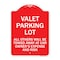 Signmission Valet Parking All Others Towed Away Car Owners Expense & Risk Alum Sign, 24" L, 18" H, RW-1824-22762 A-DES-RW-1824-22762 - alternate 1